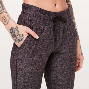 Sz2 Lululemon Ready to Rulu Pant in Heathered Spanish Rose/Black VGUC